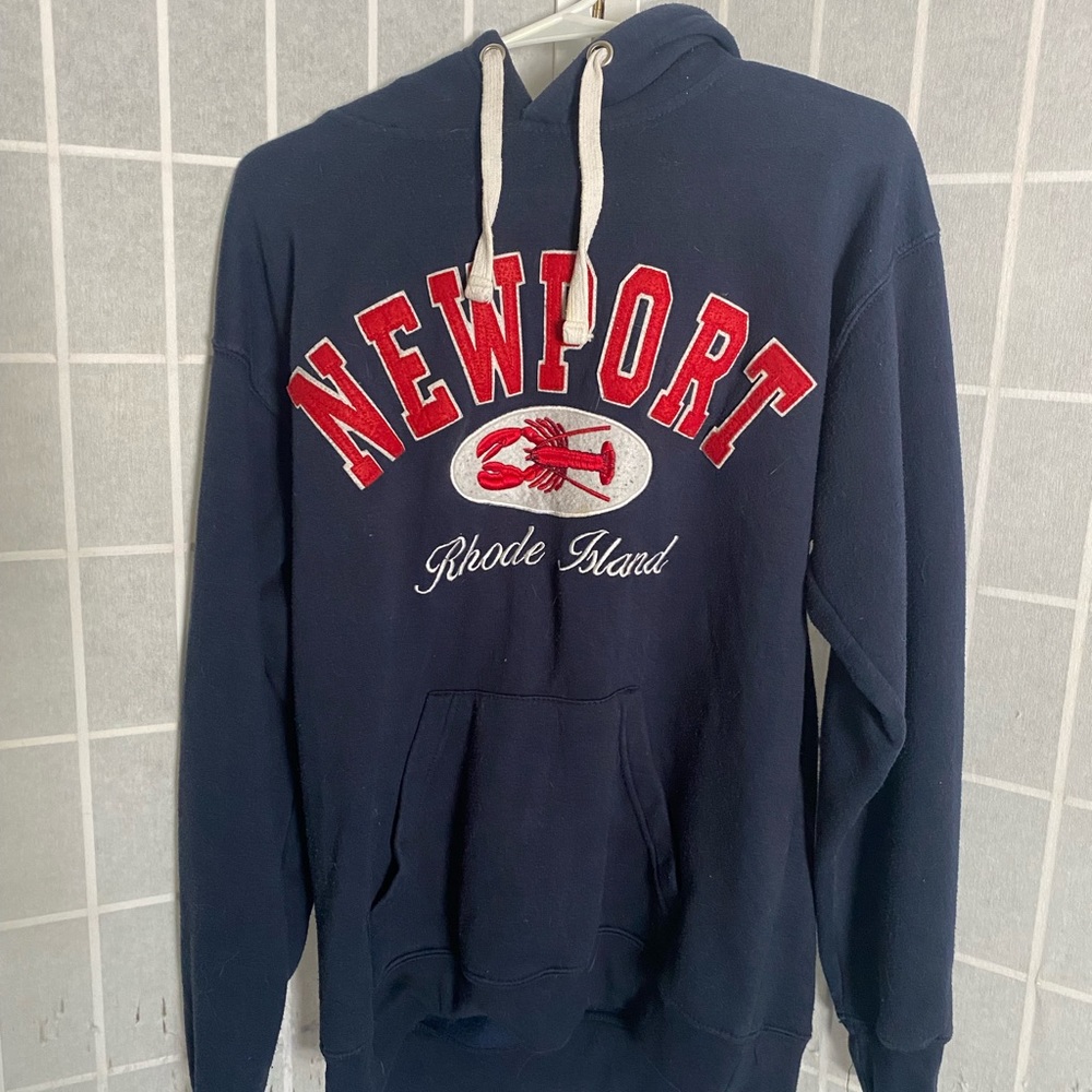 Navy blue newport rhode island hoodie